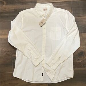 Faherty White Stretch Oxford Button Down Shirt 2.0